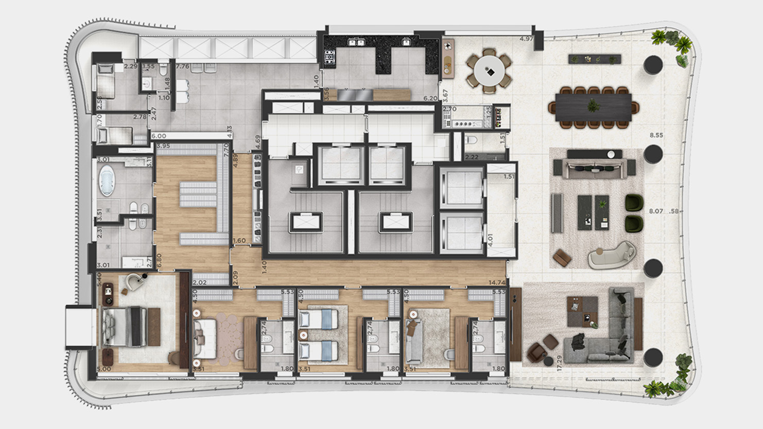 <br>Planta Tipo Ampliado