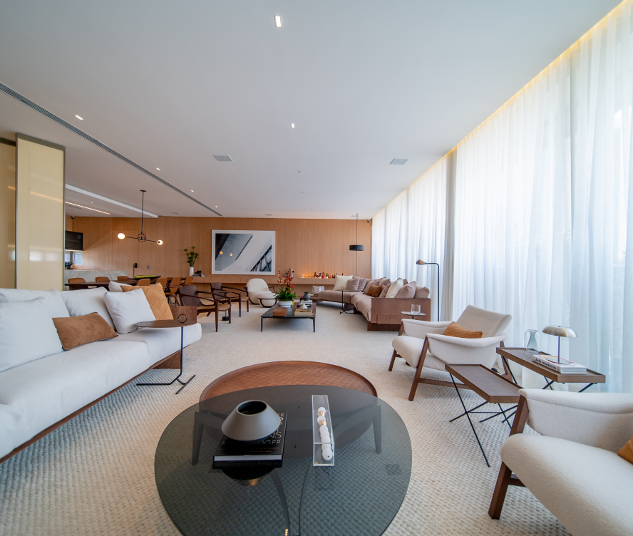 Living Casa Decor - Casa Brasileira Itaim