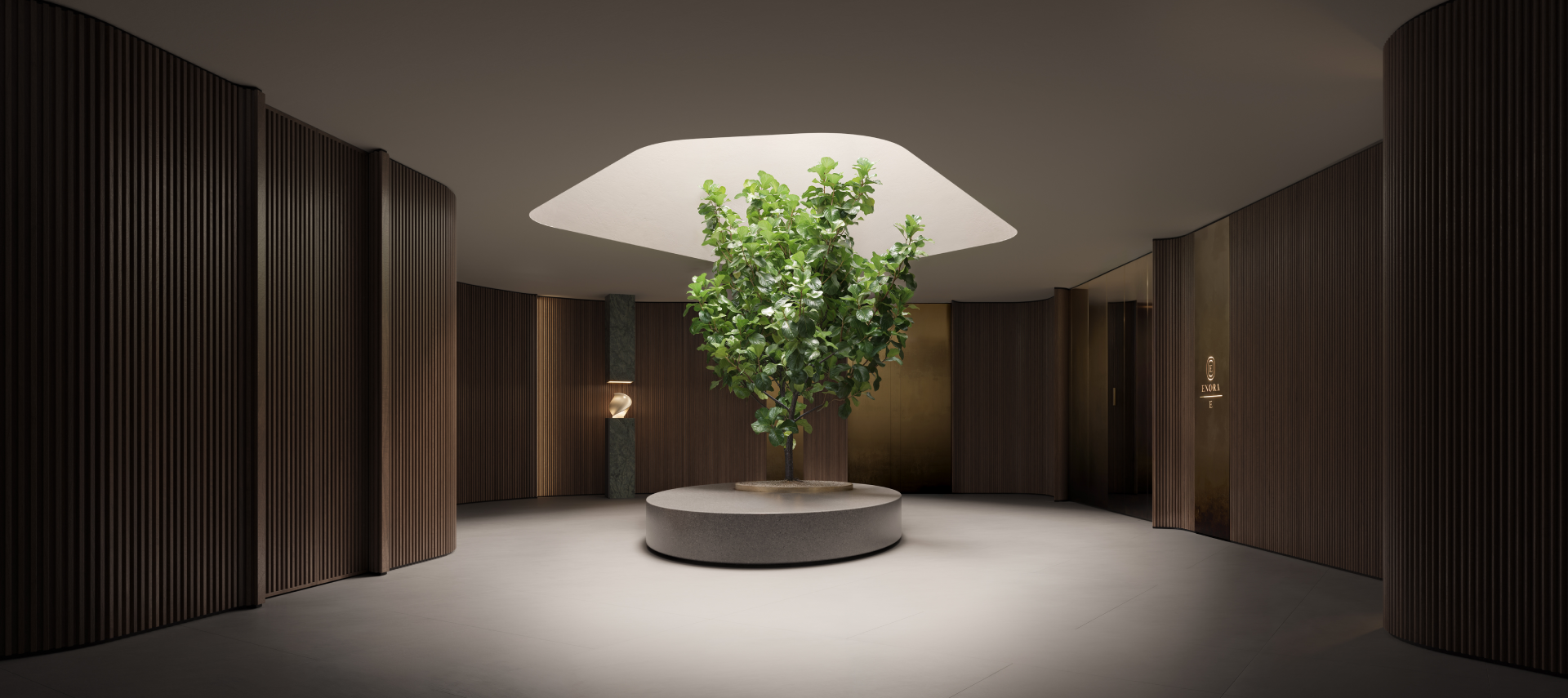 Gallery Lobby - Enora Residence (Perspectiva Ilustrada)