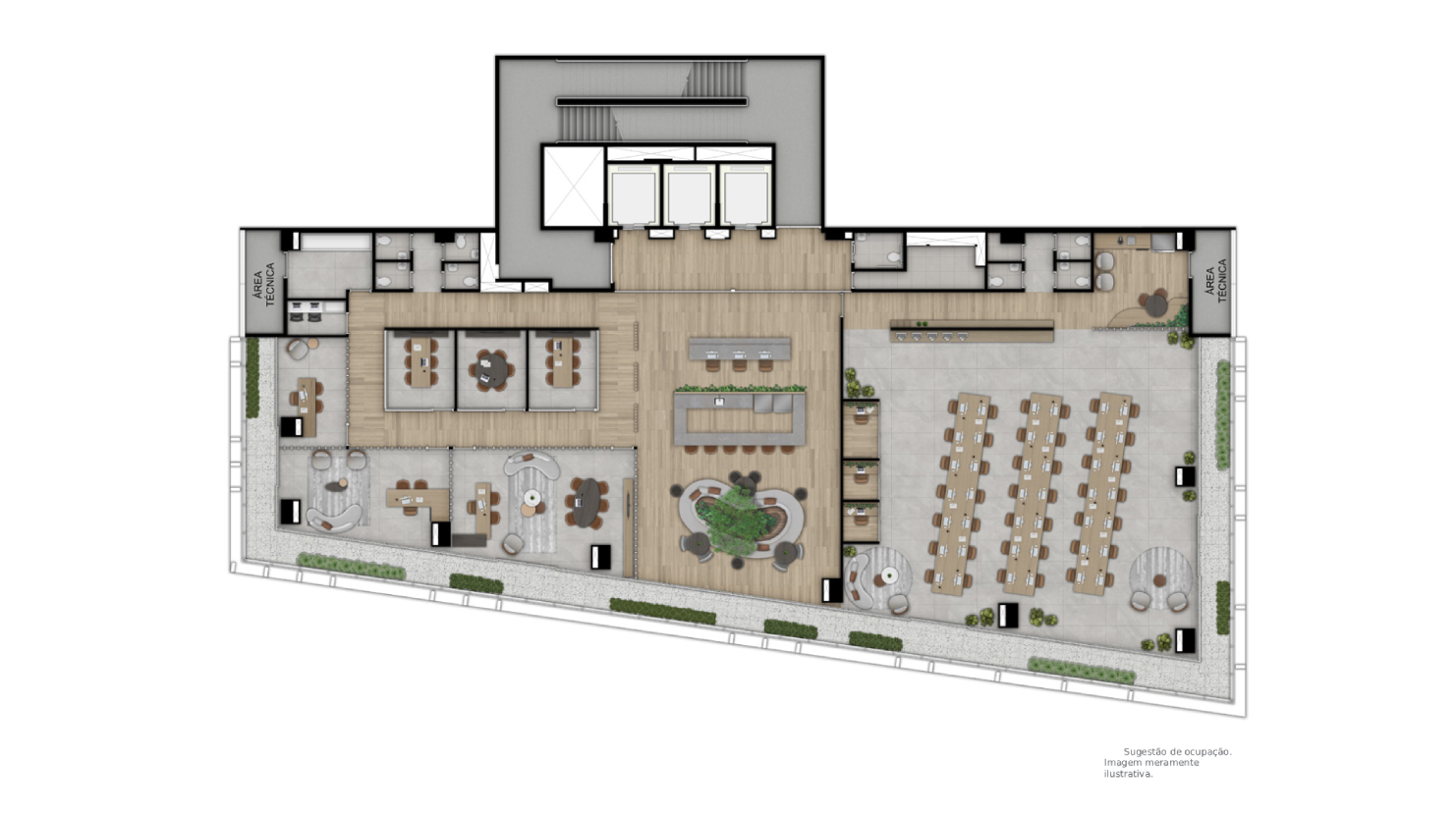 998 m² (BOMA)<br>Sugestão de uso: Escritório