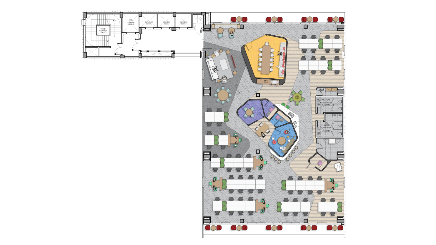 Planta<br>2º ao 5º Andar