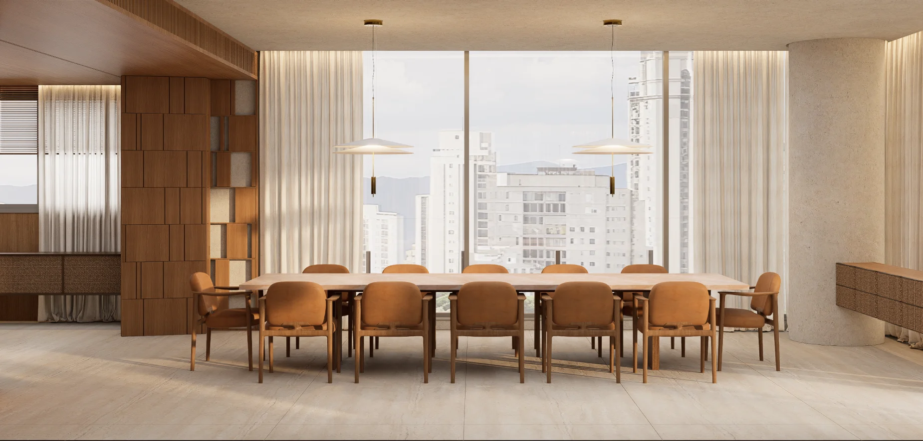 Sala de Jantar - Vizcaya Itaim (Perspectiva Ilustrada)